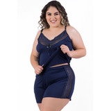Baby Doll 50 52 54 56 58 60 Plus Size Pijama Confortável Lux