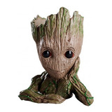 Baby Groot Vaso Planta Caneta Decoração 14cm Marvel