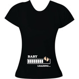 Baby Look Gestante Camiseta Feminina Baby Loading