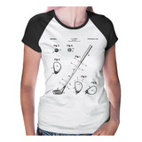 Baby Look Raglan Golfe Bola De Golf Patente