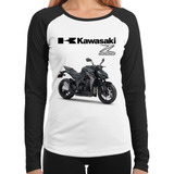 Baby Look Raglan Moto Kawasaki Z