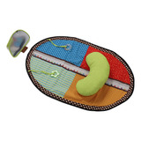 Baby Tummy Time Pillow Support Mirror Play Mat Height Scale