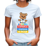 Babylook Autismo Eu Apoio Camiseta Blusa Feminina Atípica