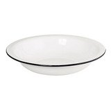 Bacia 50cm G Branca Agata Escaldar Pés Newborn Esmaltada Nf