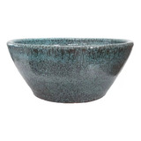 Bacia Cerâmica Esmaltada A: 20cm X L: 50cm Verde C/ Efeito