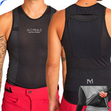 Backstash Nomad Camisa Colete Para Refil Água Bolsos Unissex