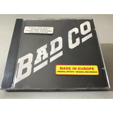 Bad Company 1o. Album Cd Lacrado Remaster Importado: Alemão
