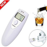 Bafometro Digital Profissional Medidor Alcool Branco C1786