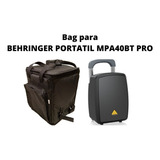 Bag Caixa Acústica Bluetooth Behringer Portatil Mpa40bt Pro