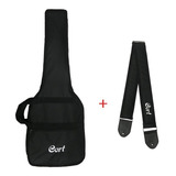 Bag Capa Acolchoada P/ Guitarra Cort Com Alças + Correia