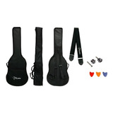 Bag Capa Acolchoada P/ Violão Takamine Com Bolso + Correia