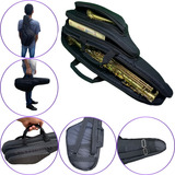 Bag Capa Bolsa Alças 2 Bolsos Acessorios Sax Alto Extra Luxo