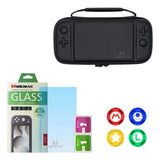 Bag Capa Nintendo Switch Lite + Pelicula De Vidro + 4 Grip
