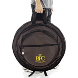 Bag De Pratos Bfc Brazilian Finest Cymbals Marrom Eco Couro