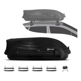 Bagageiro Maleiro De Teto 600 Litros Chave Preto Universal