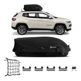Bagageiro Maleiro De Teto Jeep Compass 600 Litros 50kg Chave