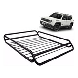 Bagageiro Rack Maleiro Teto Gradeado Aço 1mx80x11 Carros