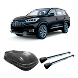 Bagageiro Tiggo 8 22/ 600l Motobul + Rack Larga Projecar