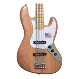 Baixo 5 Cordas Sx Jazz Bass Sjb75 Ash Natural Regulado