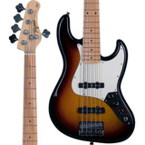 Baixo 5 Cordas Tagima Tjb-535 Sb Sunburst Mg Escala Clara