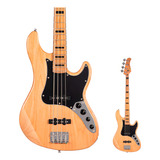 Baixo Ativo 4 Cordas Jazz Bass Cort Gb64jj Nat Natural