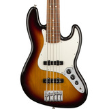 Baixo Elétrico Fender Player Jazz Bass V Sunburst, 5 Cordas, Acabamento Corporal Lacado, Cor: 3 Cores, Sunburst, Orientação À Direita