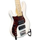 Baixo Passivo 5cordas Tagima Fusion H2 Canhoto Olimpic White