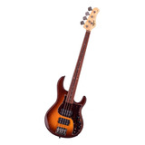 Baixo Tagima Fusion H2 Sb Df/bk 4 Cordas Cor Sunburst Brasil Acabamento Do Corpo Envernizado Cor Honeyburst Orientação Da Mão Destro