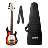 Baixo Tagima Tbm5 Sunburst Ativo 5 Cordas + Capa Correia