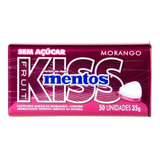 Bala De Morango Kiss Mentos 35g