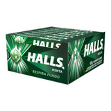 Bala Drops Halls Menta 28g Embalagem Com 21 Unidades