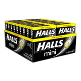 Bala Halls Mini Sem Açúcar Caixa Com 18 -extra Forte
