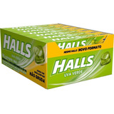 Bala Halls Uva Verde Caixa Com
