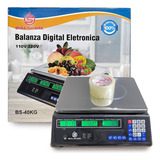 Balança 40kg Digital Bullshark Cozinha Com Bateria 