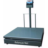Balança 500kg Eletromecânica Digital 1x1m C/ Coluna Inmetro