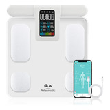 Balança Bioimpedância 8 Eletrodos Corporal Digital Bodyscan - Relaxmedic Cor Branca