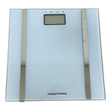 Balança Digital Bioimpedância App 180 Kg Importway Branca Cor Branco Pilhas