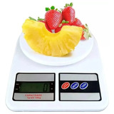Balança Digital De Precisão Cozinha 10kg Nutrição E Dieta Capacidade Máxima 10 Kg Cor Branco