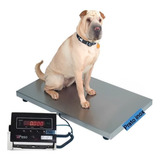 Balança Digital Inmetro Pet Veterinaria 200kg Inox Prato