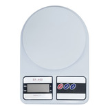 Balança Digital Para Cozinha Até 10kg Branca Com Pilhas