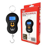 Balança Manual Digital Até 50kg De Mão Bolsas Malas Pesca