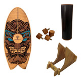 Balance Board Com Travas Prancha De Equilíbrio Treino Surf