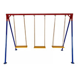 Balanço 3 Lugares De Ferro Resistente Parquinho - Playground
