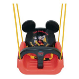 Balanço Infantil Mickey C/ Encosto E Cinto Assento Ajustável