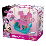 Balanço Infantil Minnie Com Encosto Cinto Brinquedo Xalingo