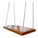 Balanço Para Criança Ou Adulto Em Madeira Maciça 60x28 Cm