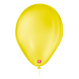Balão 7 Polegadas Liso Amarelo Citrino