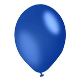 Balão 9 Azul Cobalto Liso C/50