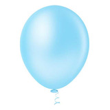 Balao 9 Liso Redondo Granfesta Azul Claro 50un Pic Pic