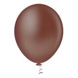 Balao 9 Liso Redondo Granfesta Marrom 50un Pic Pic